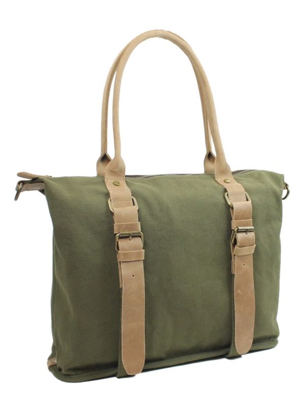 Classic Canvas Shoulder Bag - Image 4