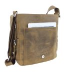 Cowhide casual messenger bag