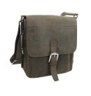 Full Grain Cowhide Leather Crossbody Laptop Bag
