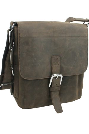 Cowhide casual messenger bag
