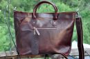 Cowhide shoulder bag