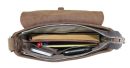 Full Grain Cowhide Leather Crossbody Laptop Bag