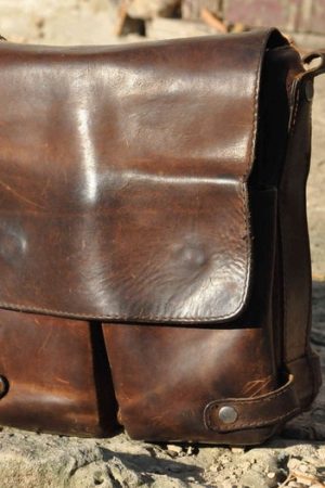 Full Grain Leather Messenger Bag