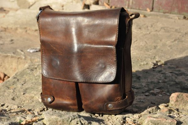 Full Grain Leather Messenger Bag