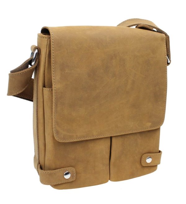 Full Grain Leather Messenger Bag - Image 3