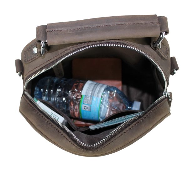 Full Grain Leather Shoulder Bag - Image 5