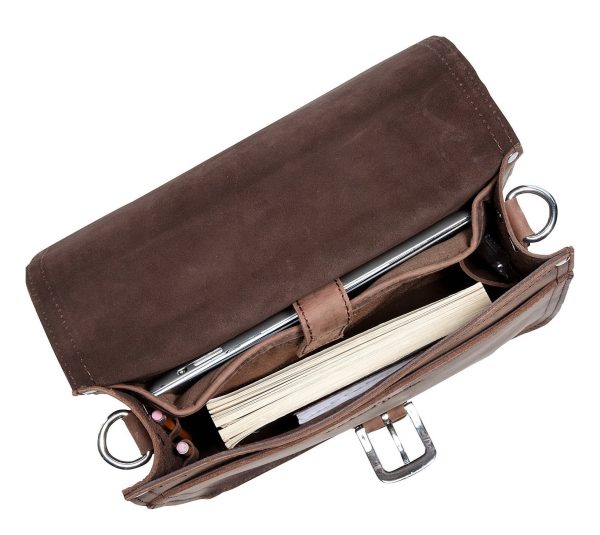 Full leather tablet messenger bag - Image 2