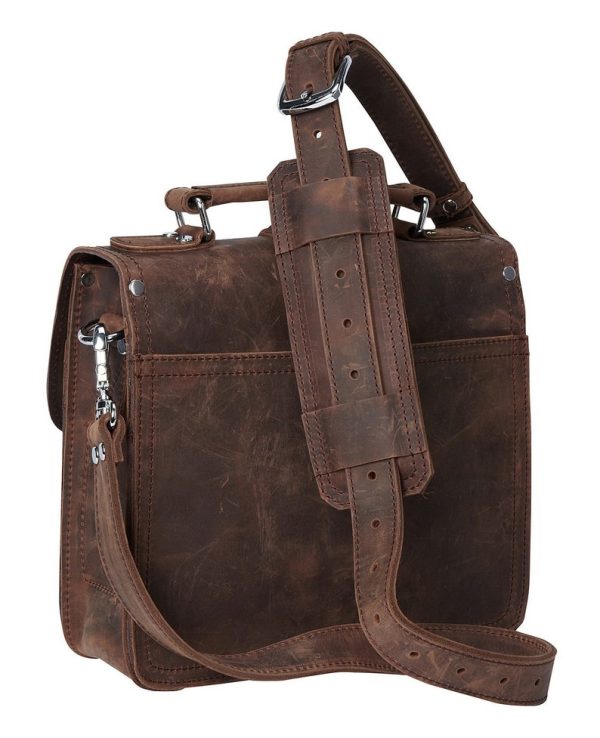 Full leather tablet messenger bag - Image 4