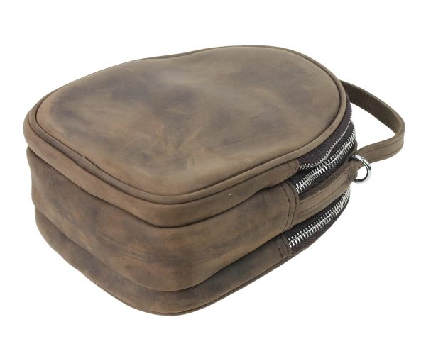 Small Compact Shoulder Bag in Full Grain Leather - Image 3