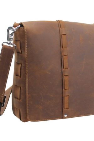Vintage Style Classic Leather Crossbody Bag