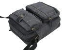 Washed canvas messenger bag