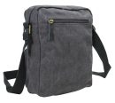 Washed canvas messenger bag