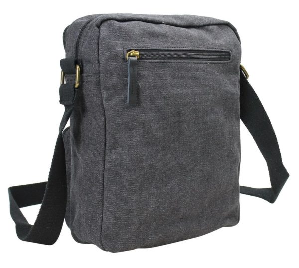 Washed canvas messenger bag - Image 4